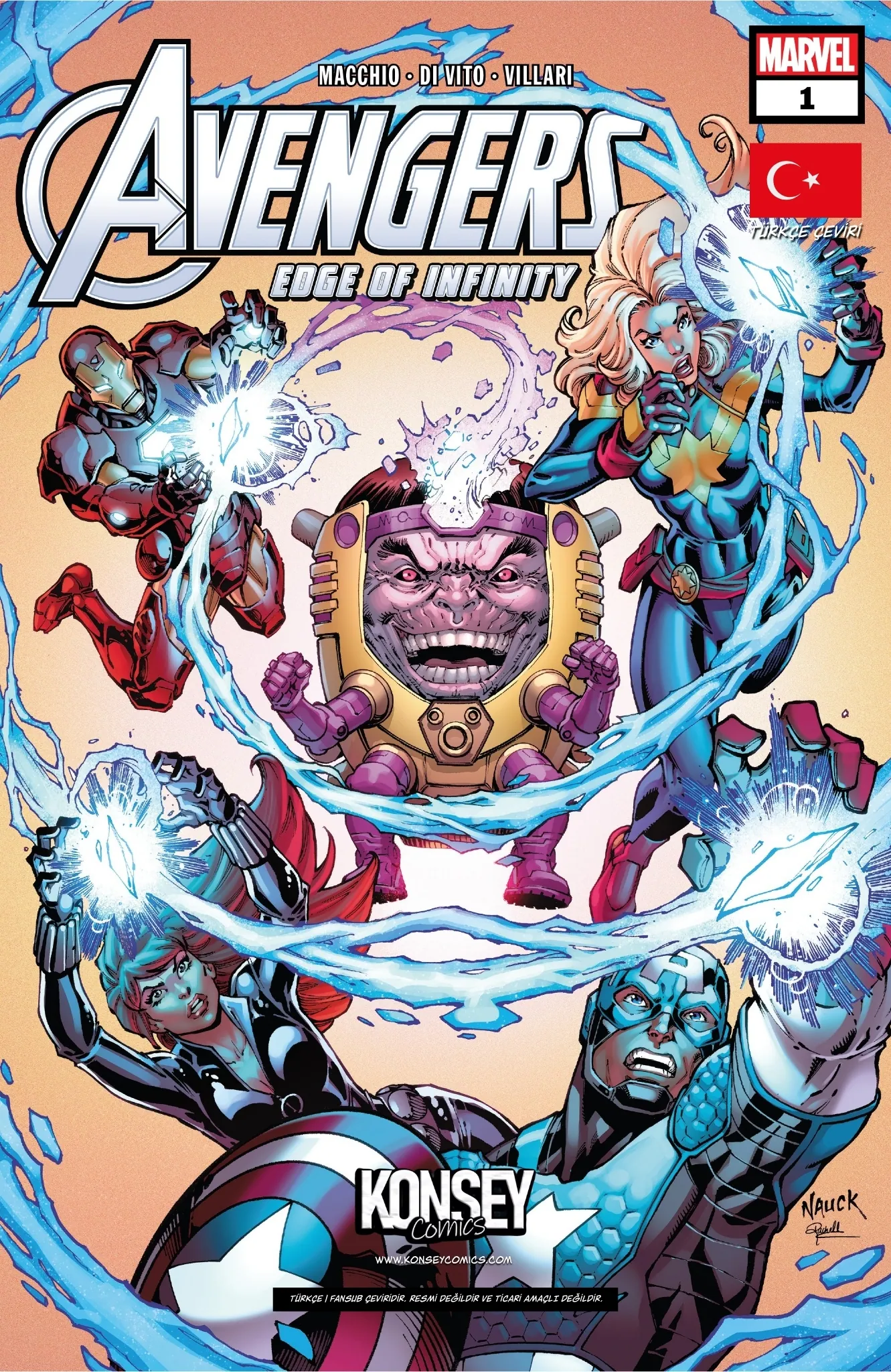 Avengers: Edge Of Infinity (2019) kapak